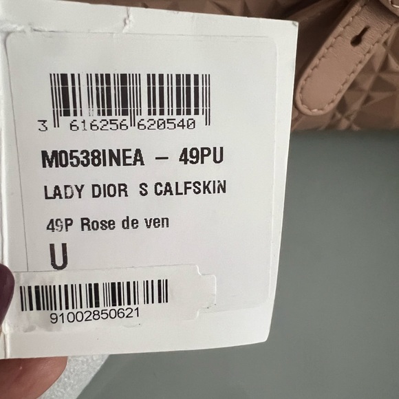 Lady Dior ABC Dior small bag rose - Picture 7 of 7